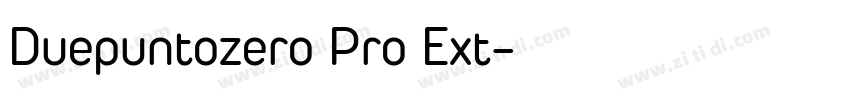 Duepuntozero Pro Ext字体转换
